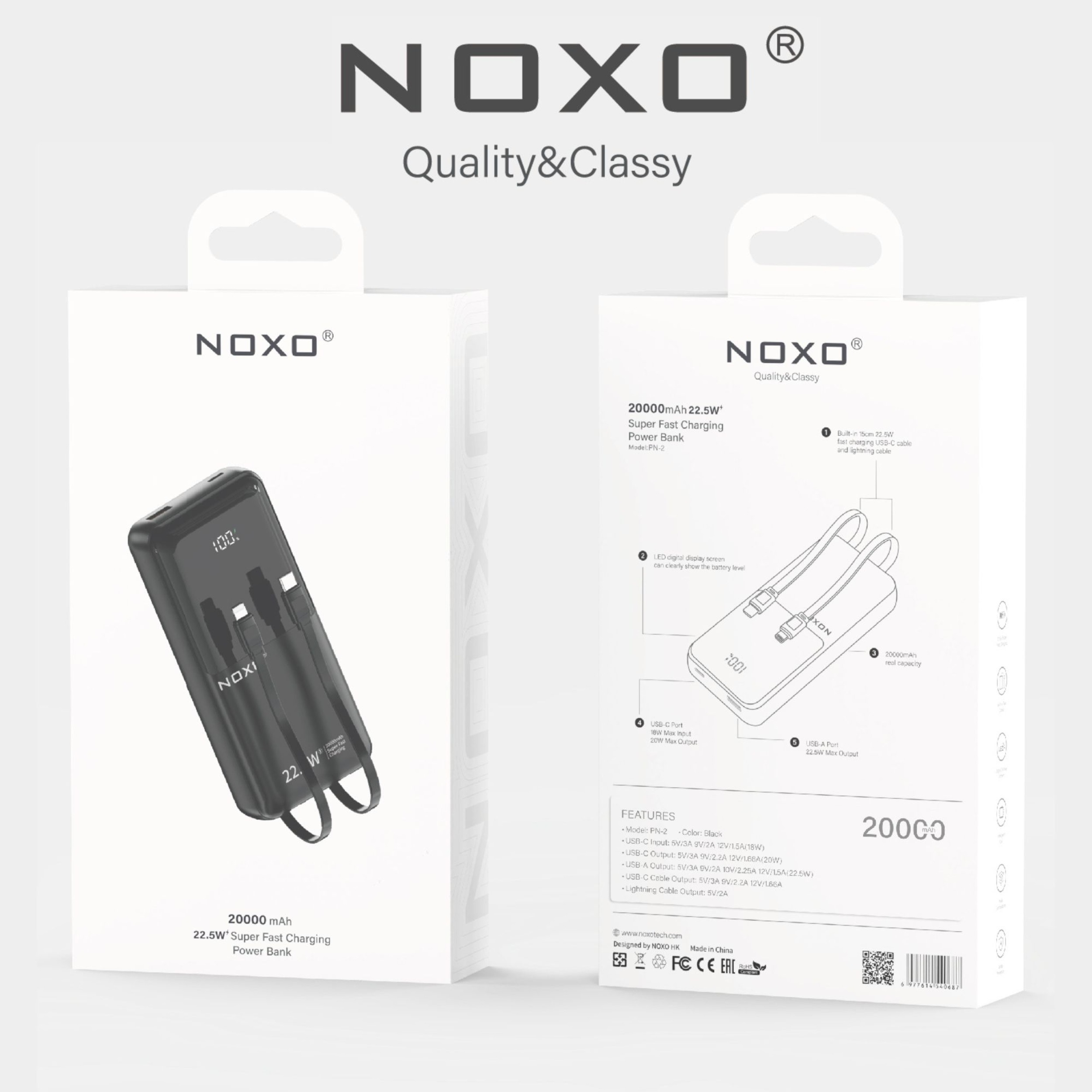 پاوربانک نوکسو مدل PN-2 ظرفیت 20 هزار میلی آمپر ساعت 11 پاوربانک نوکسو مدل PN-2 ظرفیت 20 هزار میلی آمپر ساعت