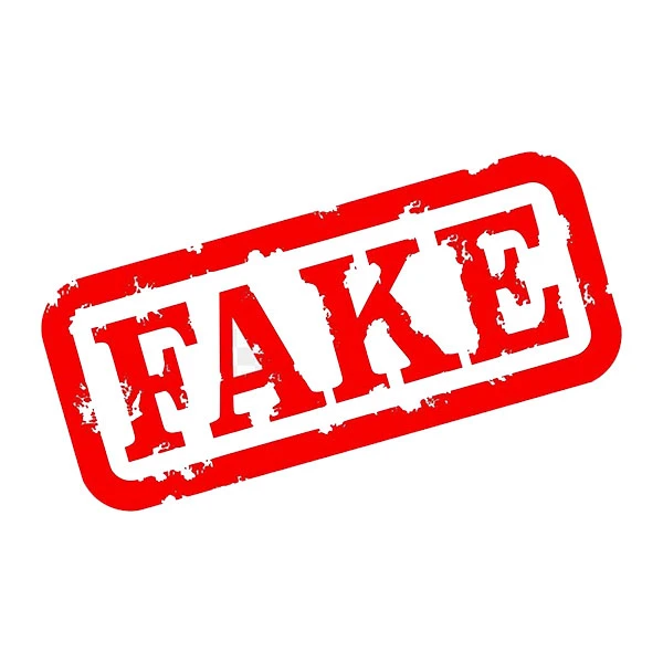 استیکر پارچه و لباس پاد آفرین طرح FAKE  فیک کد 5019
