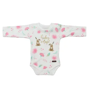 بادی آستین بلند نوزادی تیک تاک مدل دو خرگوش