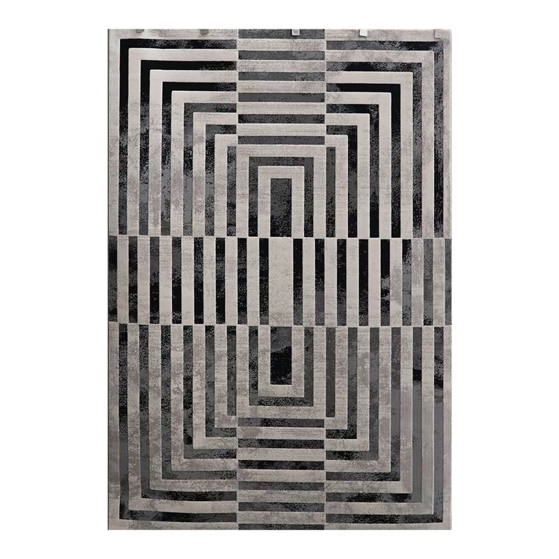 فرش ماشینی 420 شانه آنجل زمینه طوسی حاشیه طوسی مدل 7006 کاشان