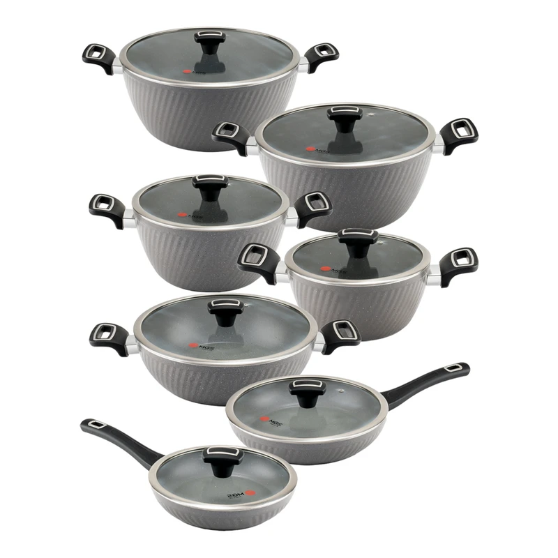 سرویس قابلمه و تابه گرانیت 14 پارچه ام جی اس مدل ماینز