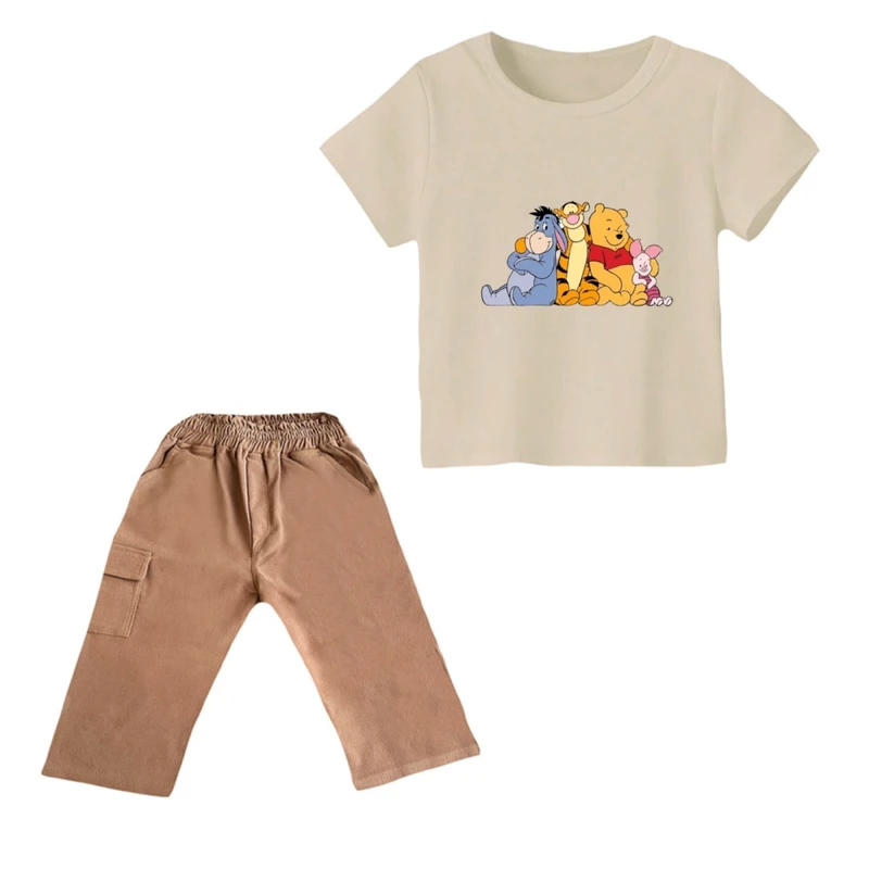 ست تی شرت و شلوارک پسرانه مدل پو کد 23