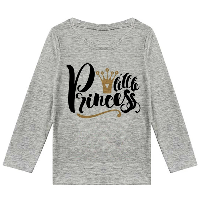تی شرت آستین بلند دخترانه مدل پرنسس F136