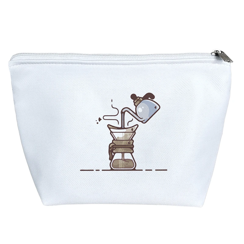 کیف لوازم آرایش دخترانه خندالو مدل قهوه دمی کد 5068