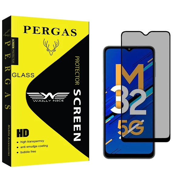 محافظ صفحه نمایش حریم شخصی وایلی نایس مدل Pergas مناسب برای گوشی موبایل سامسونگ Galaxy M32 5G