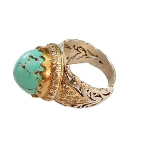 انگشتر نقره مردانه مدل مخراج کاری