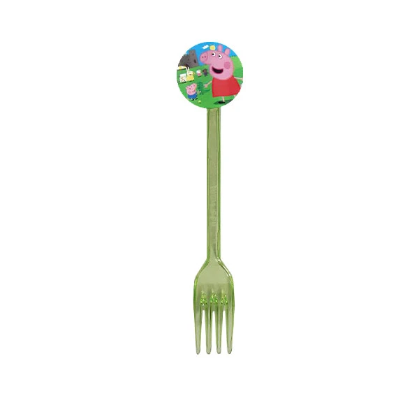 چنگال یکبار مصرف مدل پپا پیگ کد PeppaF1 مجموعه 10 عددی