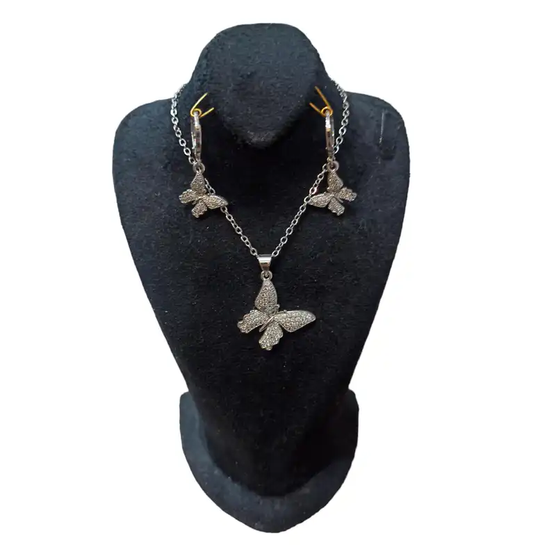 نیم ست زنانه مدل پروانه استیل مدل پرنگین کد 5