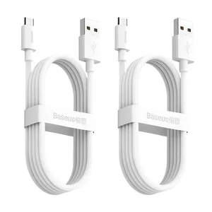 کابل USB به MicroUSB باسئوس مدل tzcamzj-02 طول 1.5 متر مجموعه 2 عددی