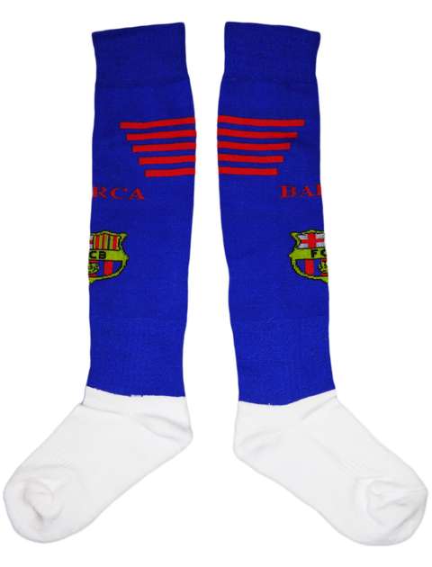 جوراب ورزشی پسرانه طرح بارسلونا مدل BSS_123