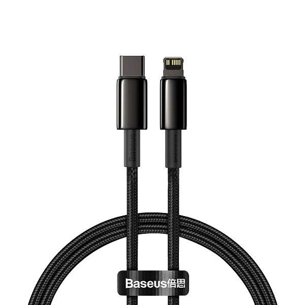 کابل تبدیل USB-C به لایتنینگ باسئوس مدل CATLWJ-01 20W طول 1متر