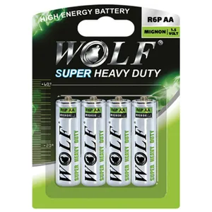 باتری قلمی ولف مدل BL-4 Mignon R6P بسته ۴ عددی