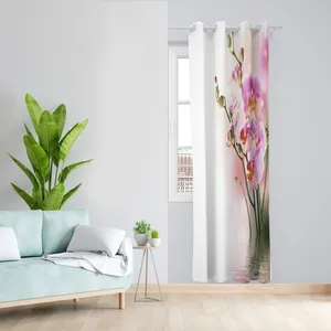 پرده طرح ارکیده مدل مخمل پانچی کد 2500 z سایز 140x200 سانتی متر