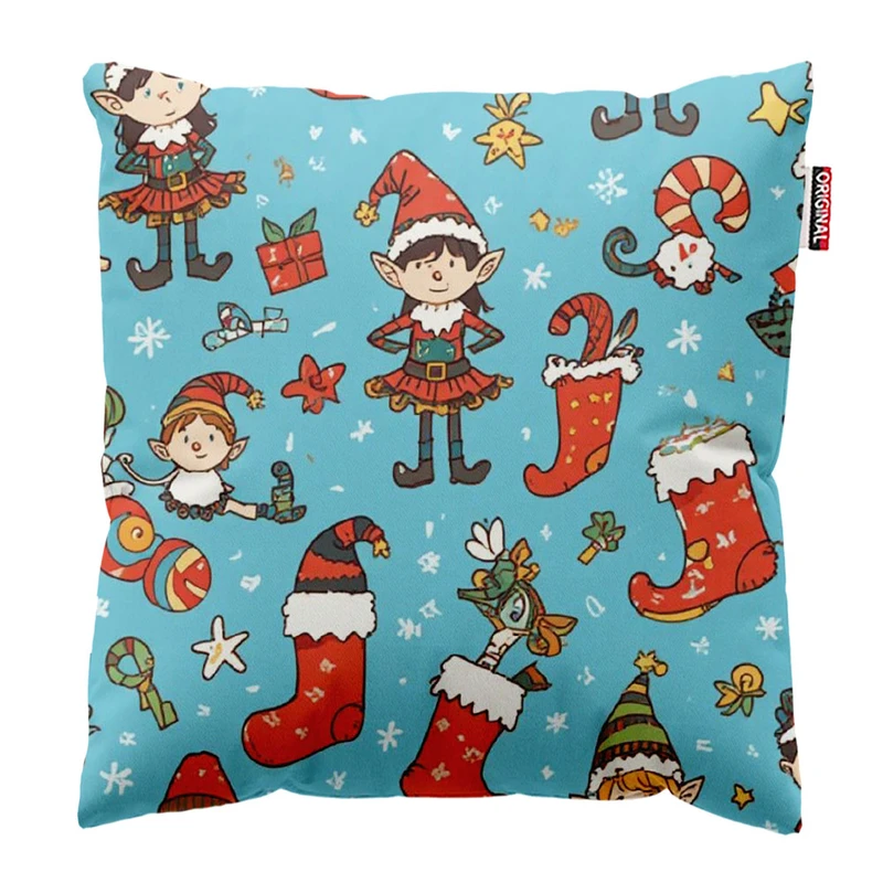 کوسن پاد آفرین طرح کریسمس کد 2644 سایز 30*30 سانتی متر