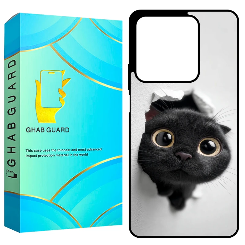 کاور قاب گارد طرح گربه مدل GCHPN134 مناسب برای گوشی موبایل شیائومی Redmi Note 13 4G