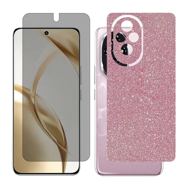 محافظ صفحه نمایش حریم شخصی گلس مدل Together مناسب برای گوشی موبایل آنر 200 / Honor 200 به همراه برچسب پوششی پشت گوشی