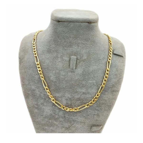 زنجیر فیگارو طلا 18 عیار زنانه گالری طلای همراز مدل رز