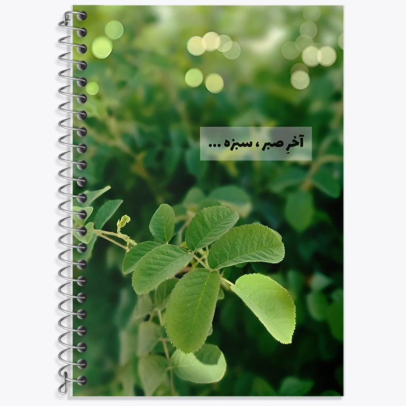 دفتر لغت 50 برگ خندالو طرح آخر صبر، سبزه کد F6700