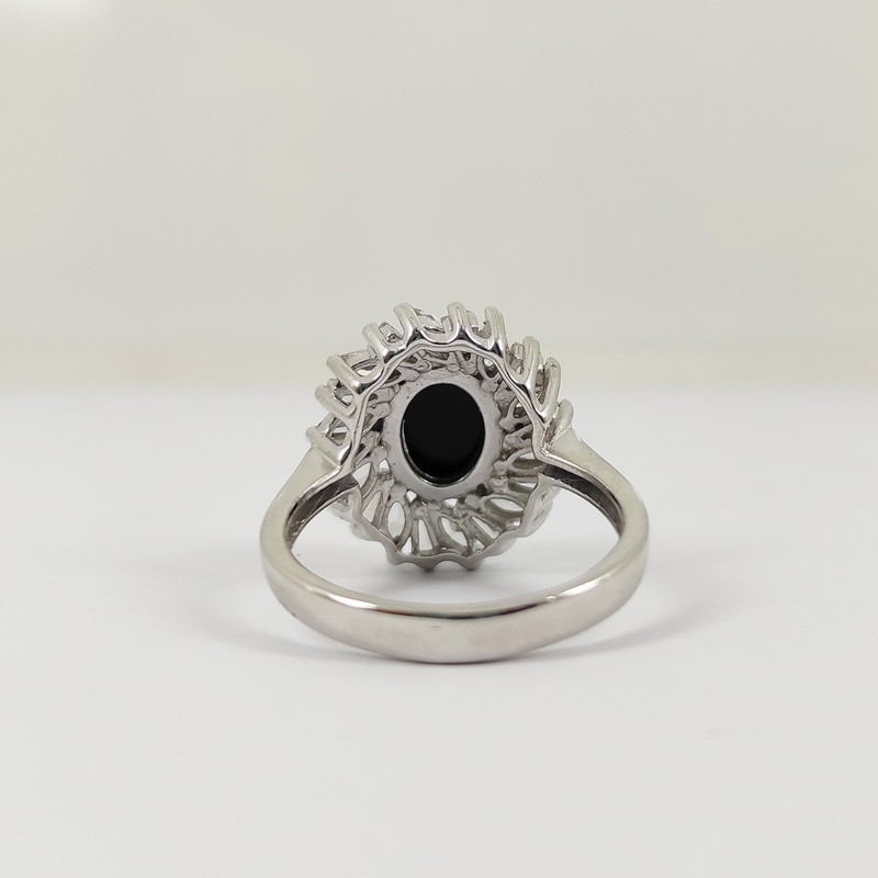 انگشتر نقره زنانه سلین کالا مدل خورشید عقیق