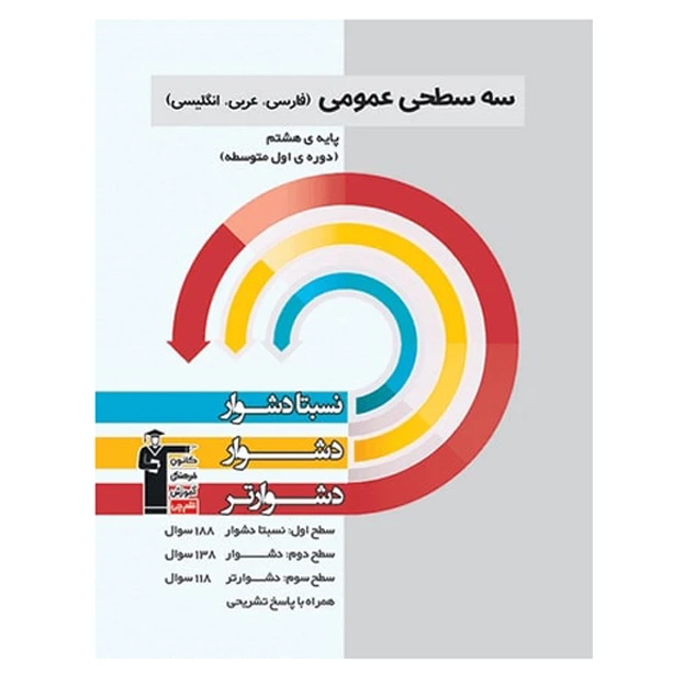 کتاب سه سطحی عمومی (فارسی، عربی، انگلیسی) پایه هشتم اثر جمعی از نویسندگان انتشارات قلم چی