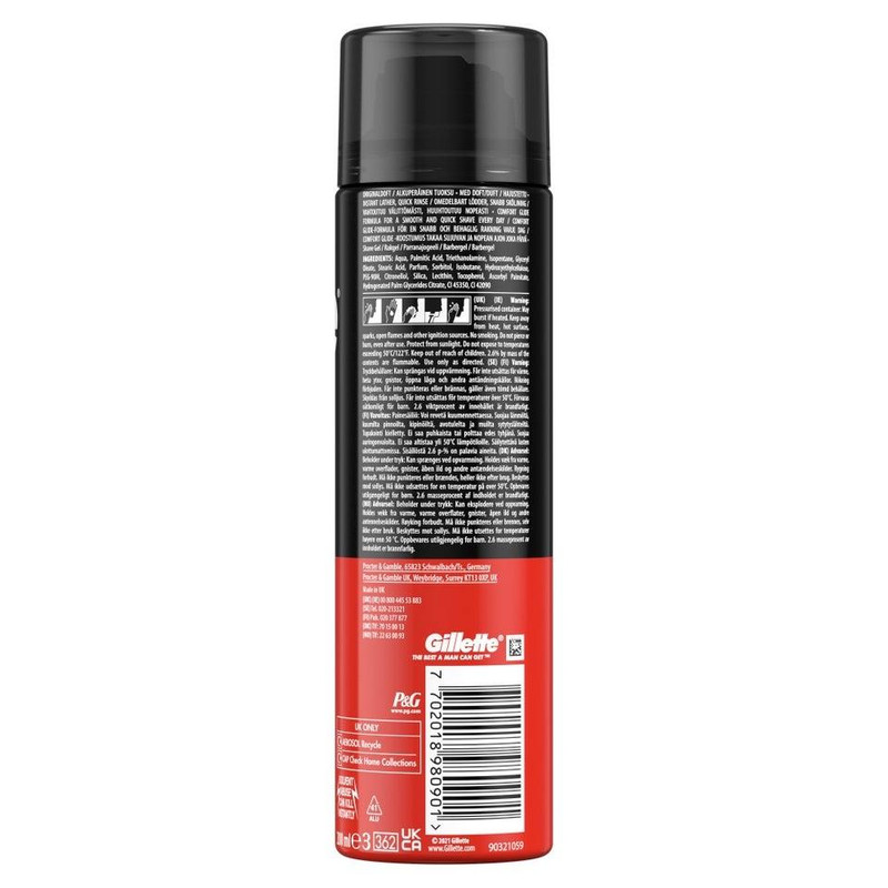 ژل اصلاح ژیلت سری Regular Gel 200 Ml