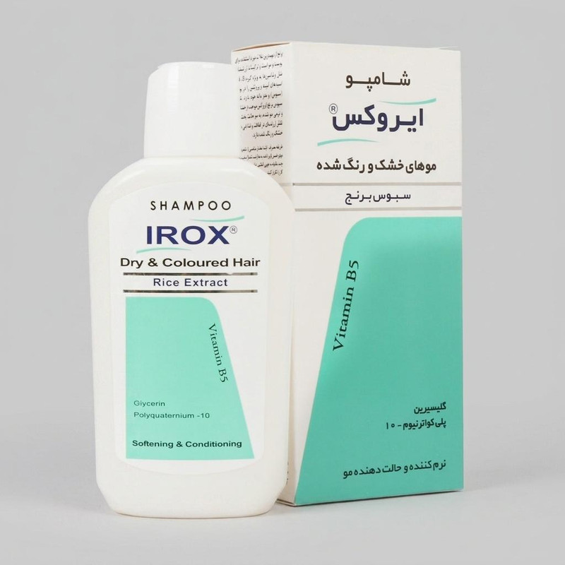 شامپو مو ایروکس مدل 005 با عصاره سبوس برنج، نرم‌کننده، محافظت در برابر اشعه UV، حجم 200 میلی‌لیتر