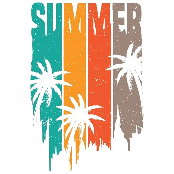 استیکر پارچه و لباس پاد آفرین طرح تابستان کد 2749