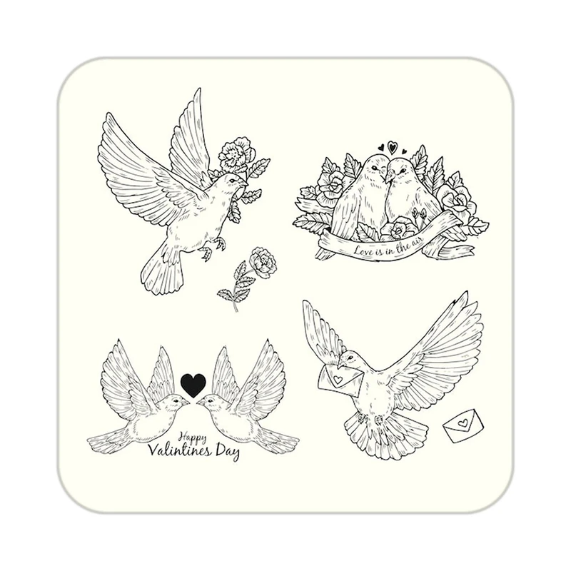 زیر لیوانی کاکتی طرح عاشقانه مدل mp38099