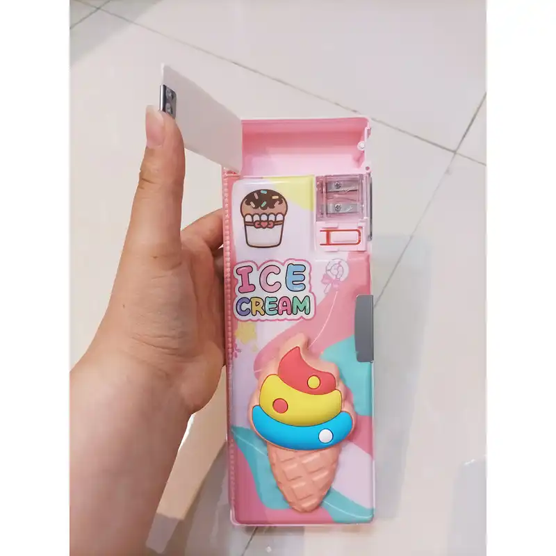 جامدادی مدل کتابی اسکوییشی دار طرح بستنی کد 01