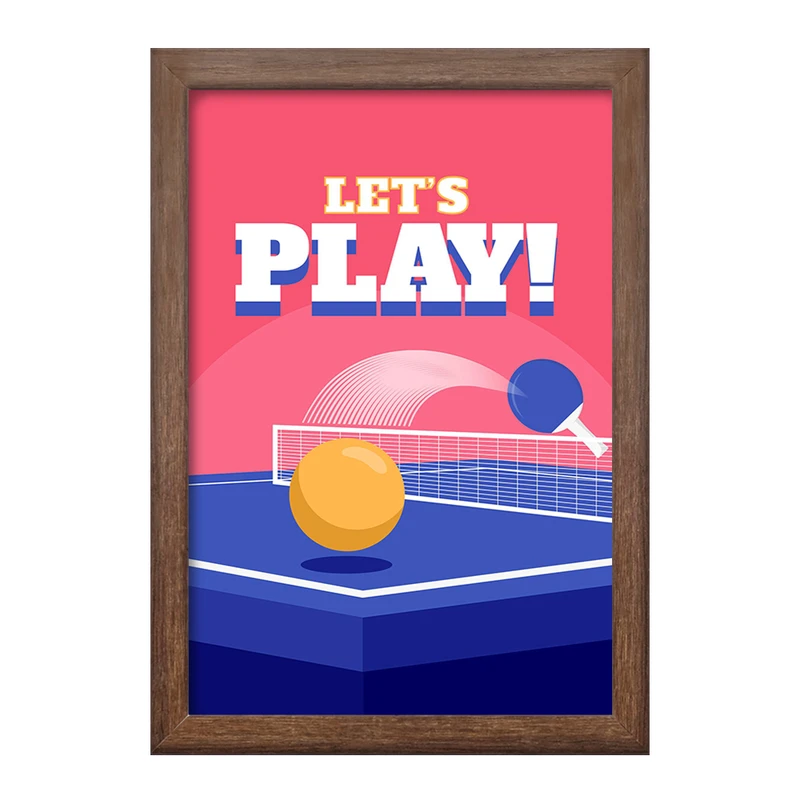 تابلو خندالو طرح پینگ پنگ Ping Pong کد 27991