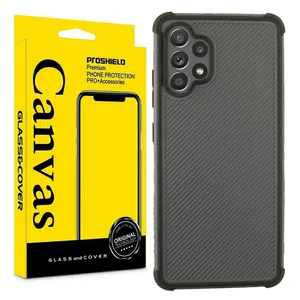 Canvas Carbon Bumper Cover for Samsung Galaxy A32 4G 