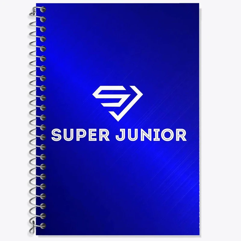 دفتر زبان 50 برگ خندالو مدل دو خط طرح گروه سوپر جونیور Super Junior کد 12182
