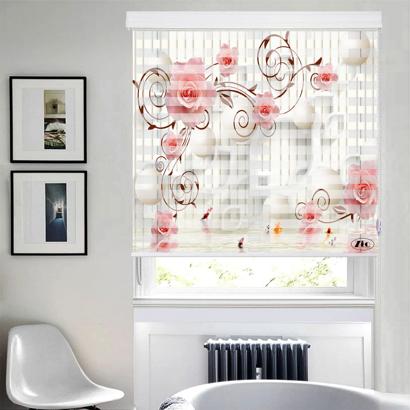 پرده زبرا زیو مدل 3D-1150 سایز 200x200 سانتی متر