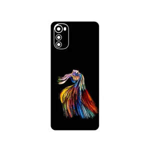 MAHOOT Rainbow Hair Digital Art Cover Sticker for Motorola Moto E32s