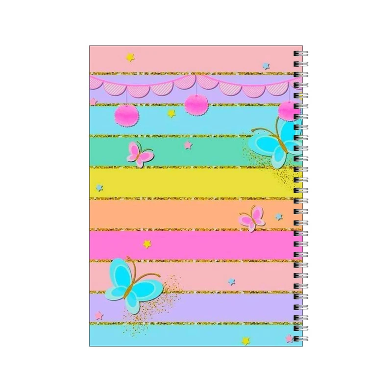 دفتر مشق 50 برگ بامبیلیپ طرح پروانه رنگی کد 1254821