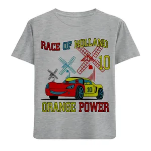 تی شرت آستین کوتاه بچگانه مدل ماشین مسابقه F786