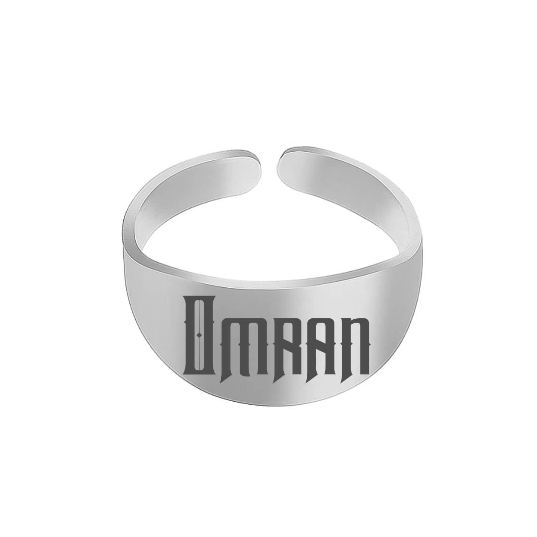 انگشتر نقره مردانه ترمه ۱ مدل عمران کد 316 RSIL