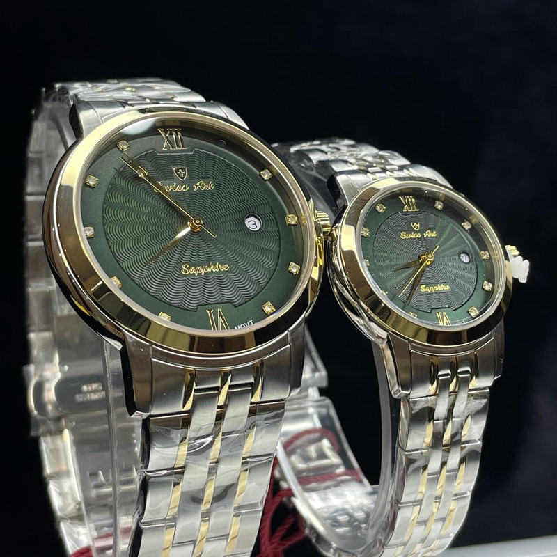 ست ساعت مچی عقربه‌ای زنانه و مردانه سوئیس آرت مدل 62001112-04