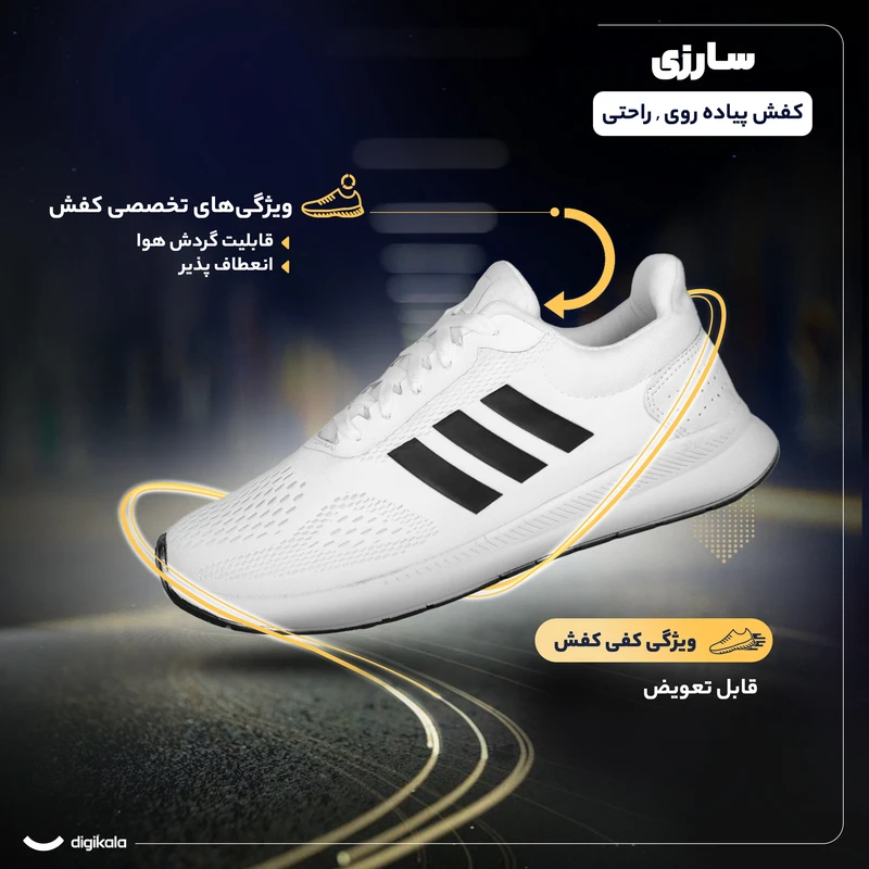 عکس شماره 4 : کفش رانینگ سارزی مدل f.a.l.k.n_s.e.f_7.r.n.g