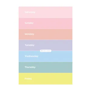 کاغذ یادداشت مدل پلنر هفتگی پاستلی بسته سه عددی