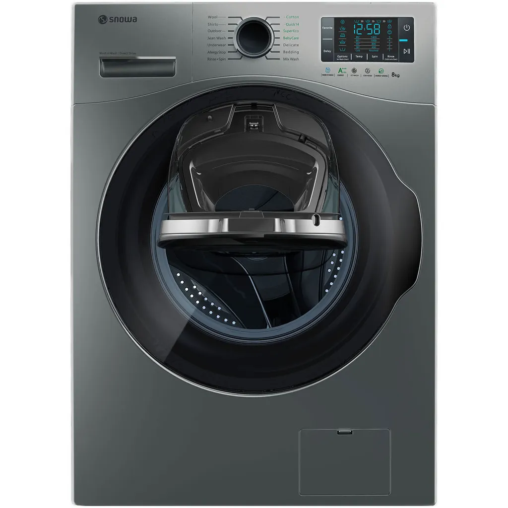 ماشین لباسشویی اسنوا مدل SWM-84608 ظرفیت 8 کیلوگرم