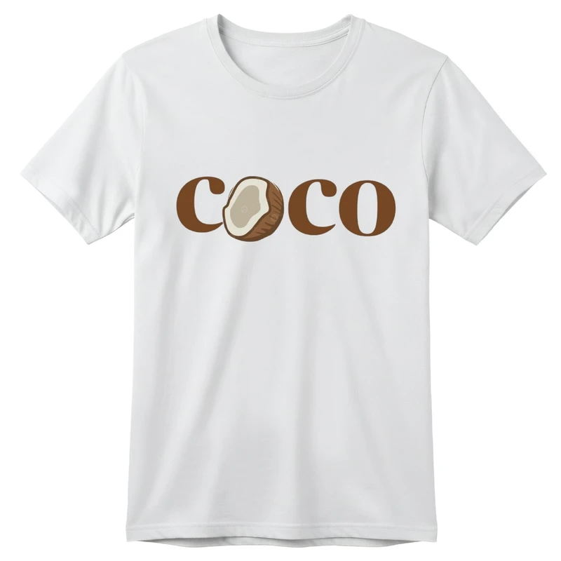 تی‌شرت آستین کوتاه بچگانه مدل نارگیل کد p1  