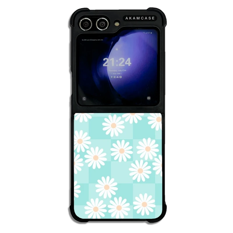 کاور آکام مدل AMCWSGZFLIP5-FLOWERS10 مناسب برای گوشی موبایل سامسونگ Galaxy Z Flip 5