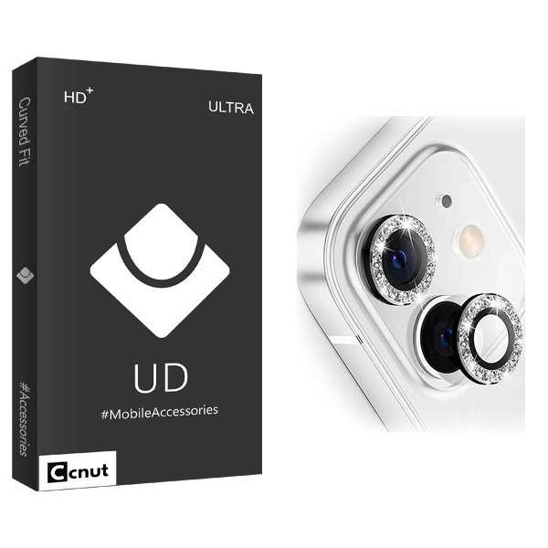 محافظ لنز دوربین کوکونات مدل UDB رینگی نگین دار مناسب برای گوشی موبایل اپل iPhone 11