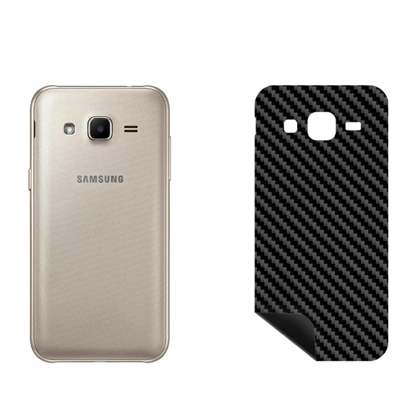 برچسب پوششی بستور مدل BT-Fiber طرح فیبر کربن مناسب برای گوشی موبایل سامسونگ Galaxy J2