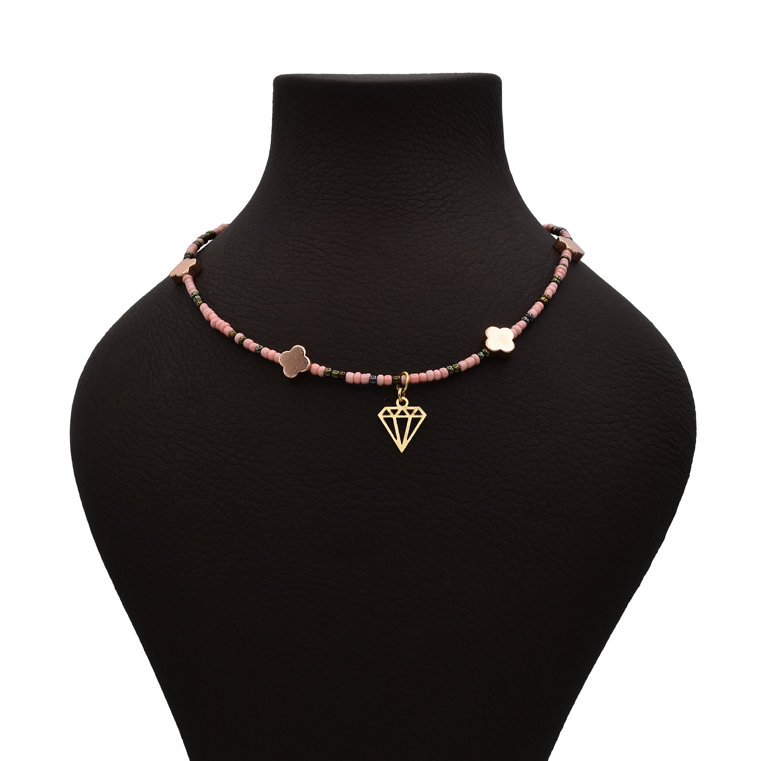 گردنبند طلا 18 عیار زنانه الن نار مدل الماس N5482995