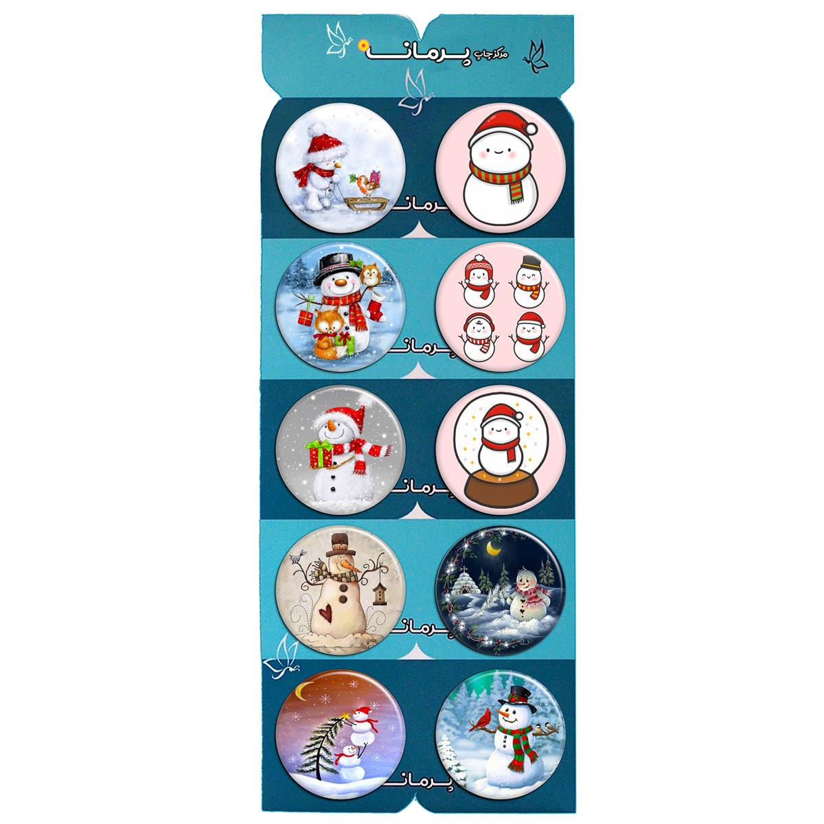 پیکسل پرمانه طرح snowman کد pmg.5650 مجموعه 10 عددی