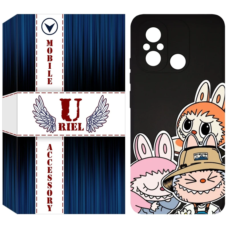 کاور یوریل مدل KSH کد 145 طرح عروسک لبوبو مناسب برای گوشی موبایل شیائومی Redmi 12C