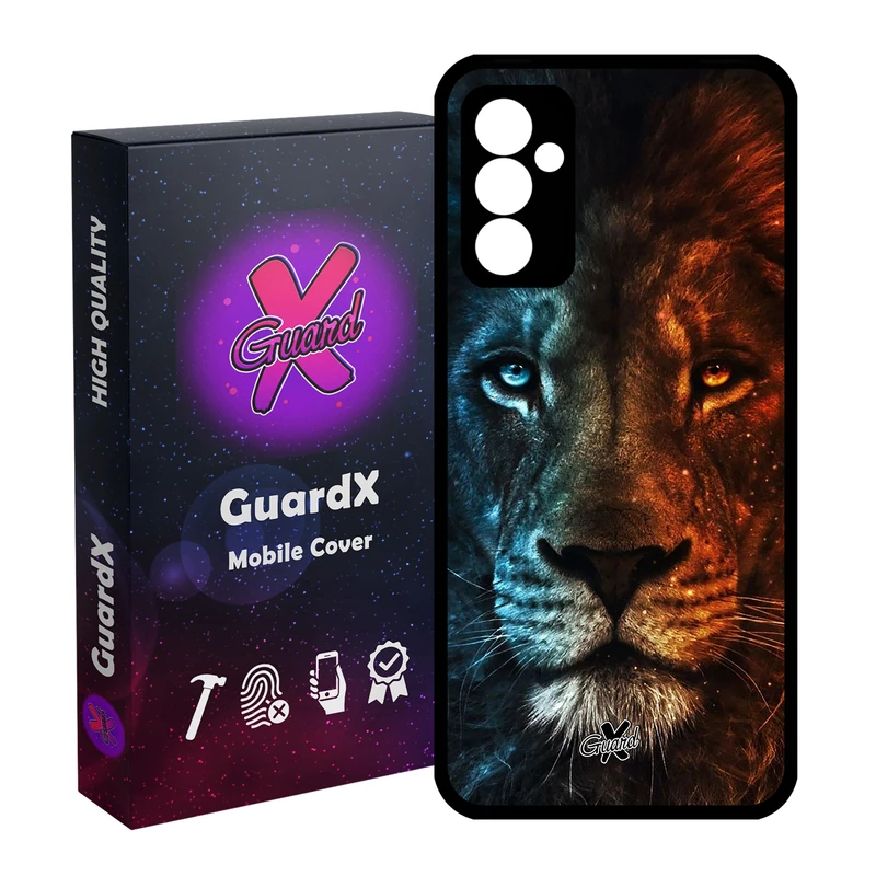 کاور گارد ایکس طرح شیر مدل Glass10634 مناسب برای گوشی موبایل سامسونگ Galaxy A55 / A55 5G