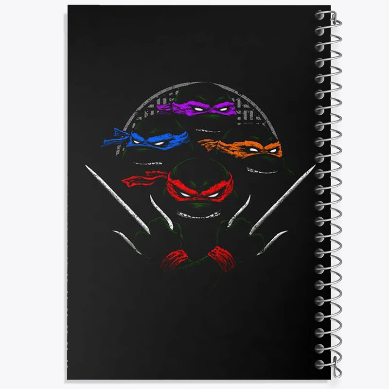 دفتر لیست خرید 50 برگ خندالو طرح لاکپشت های نینجا کد N2074